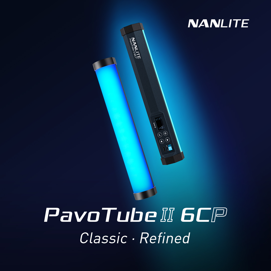 NANLITEのチューブ型LEDライトに新エンジン搭載モデル　色再現性が向上した「PavoTube II 6CP」