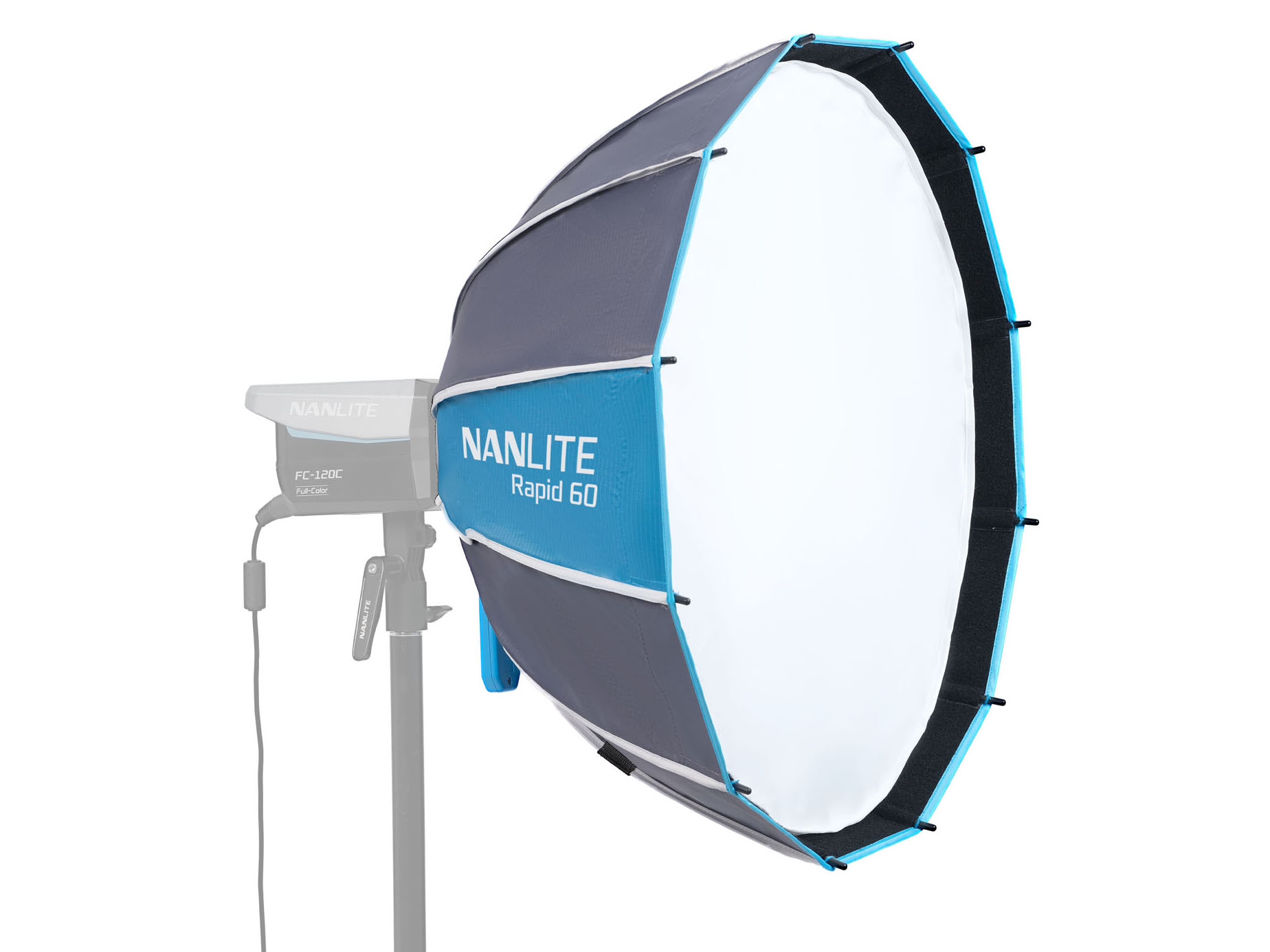 迅速にセットアップできる60cm径の円形ソフトボックス　延期していた「NANLITE Rapid 60」が発売
