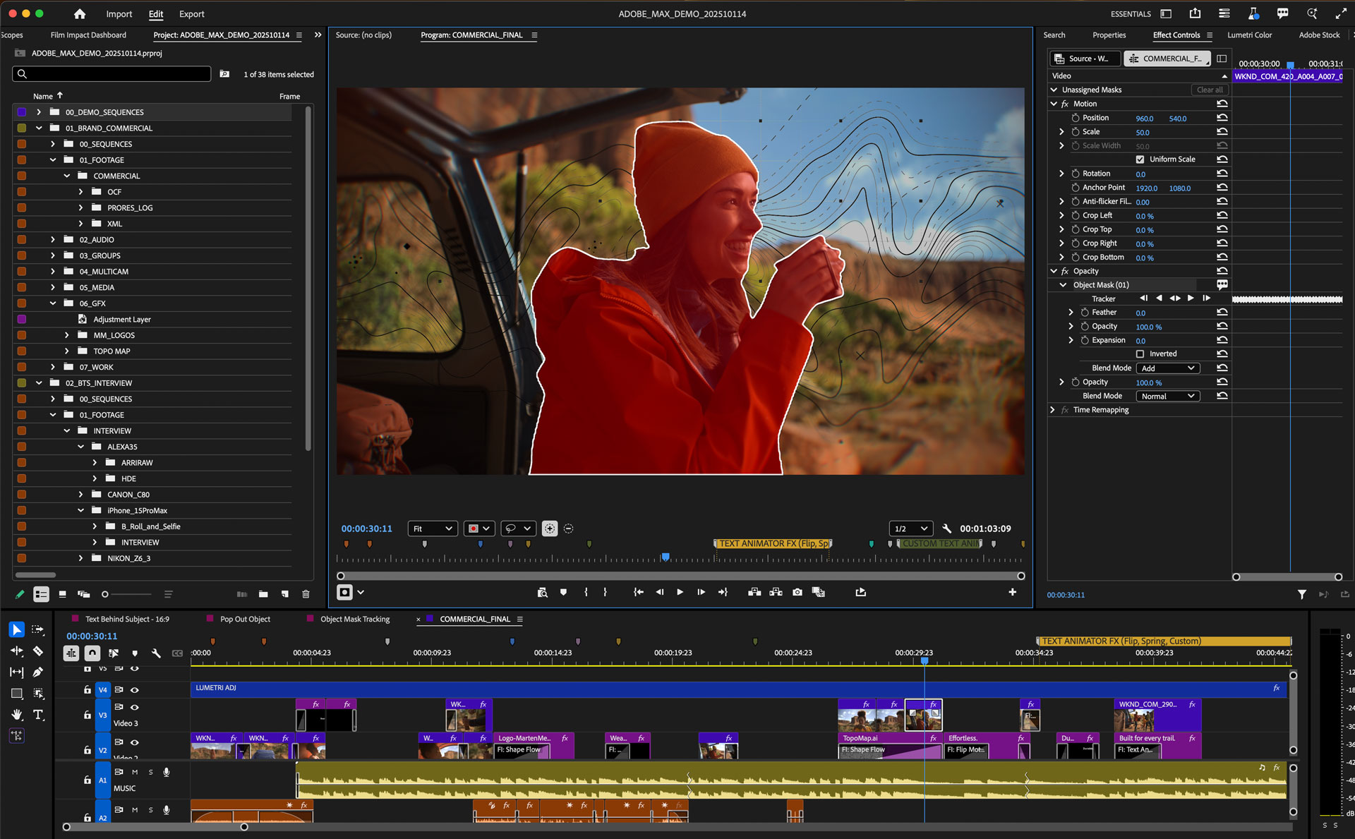 オブジェクトのマスキングやトラッキングが簡単に　「Adobe Premiere」の最新版が公開　