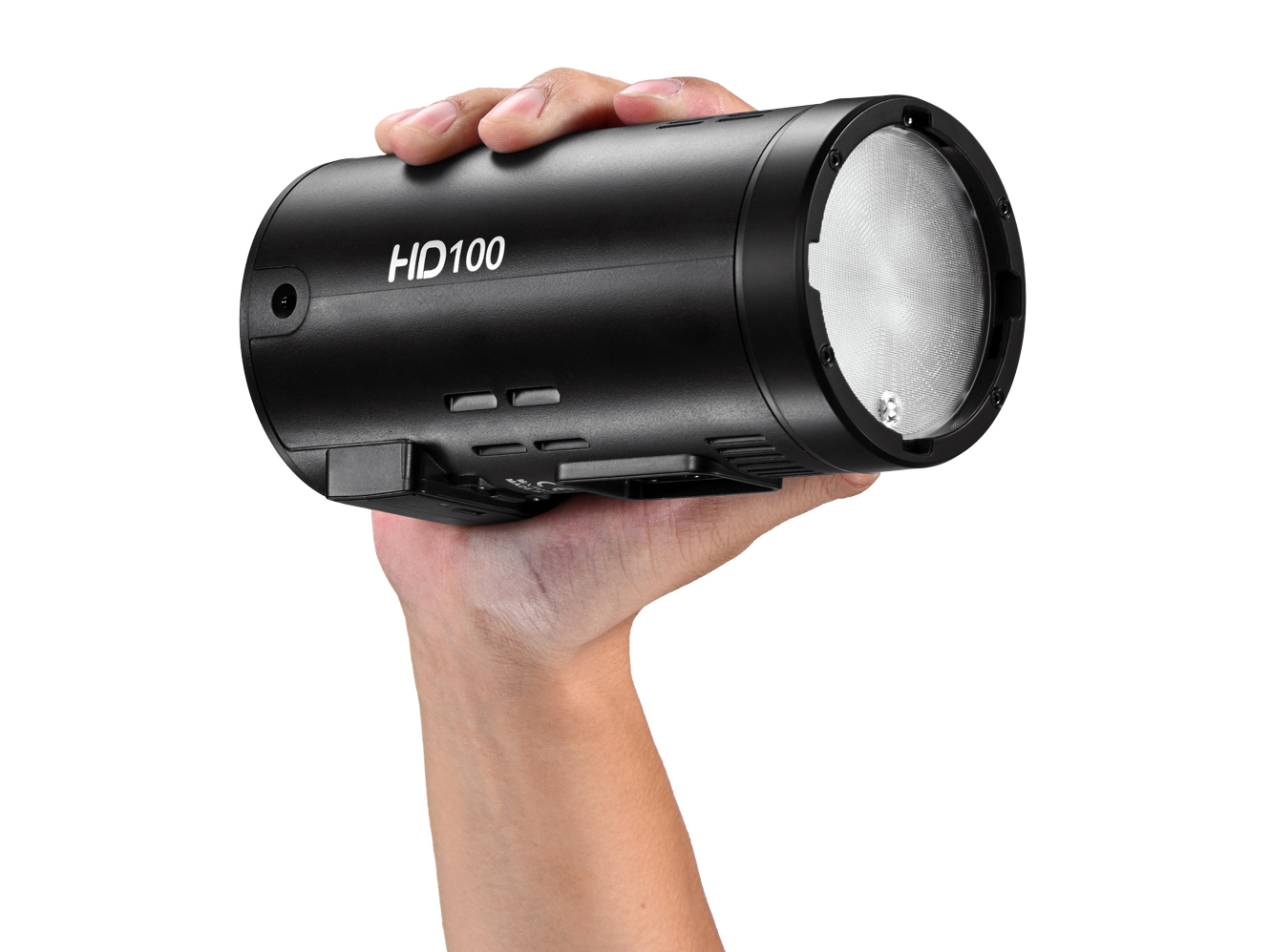 独自マウント採用のJINBEIモノブロックストロボ　チューブタイプのLEDライトも