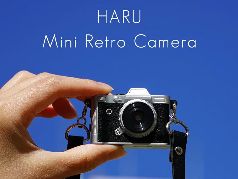 アルミボディの“つまんで持てる”レトロカメラ「HARU」　USB Type-Cでデータ転送/Webカメラ化も