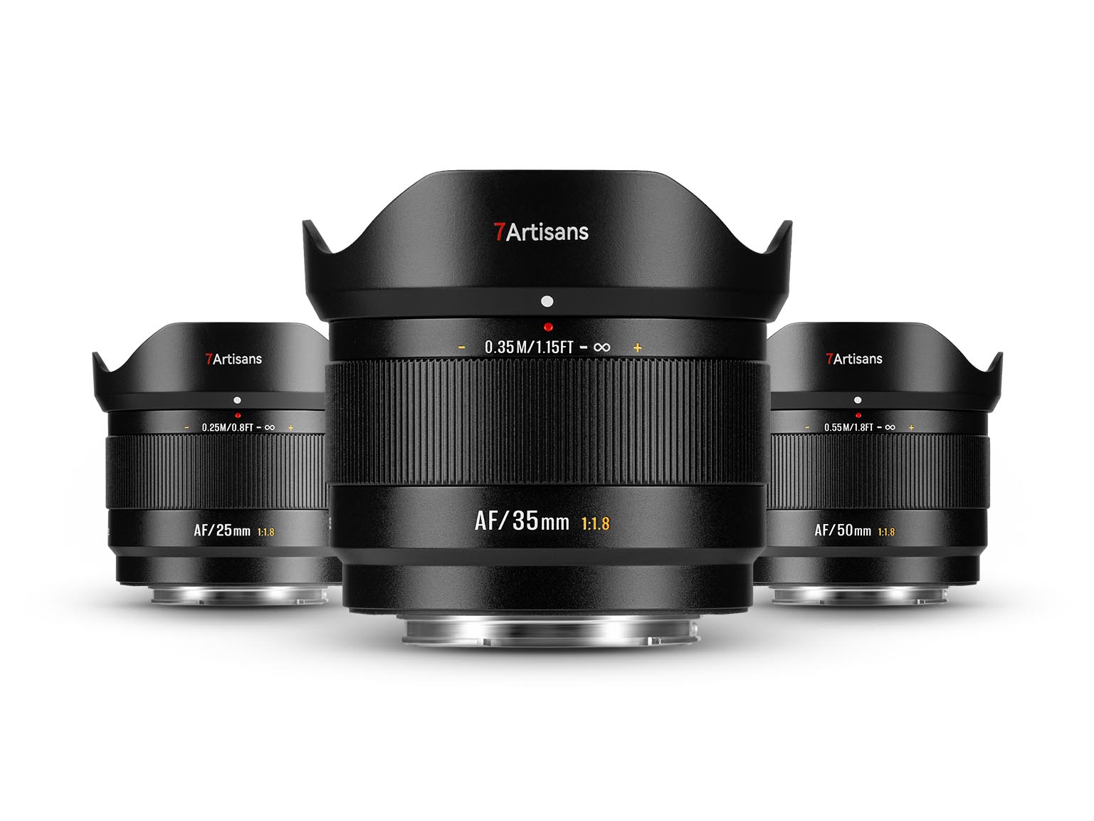 7ArtisansからAFレンズ新シリーズ「LITE」が誕生　小型軽量で携行しやすい25／35／50mm