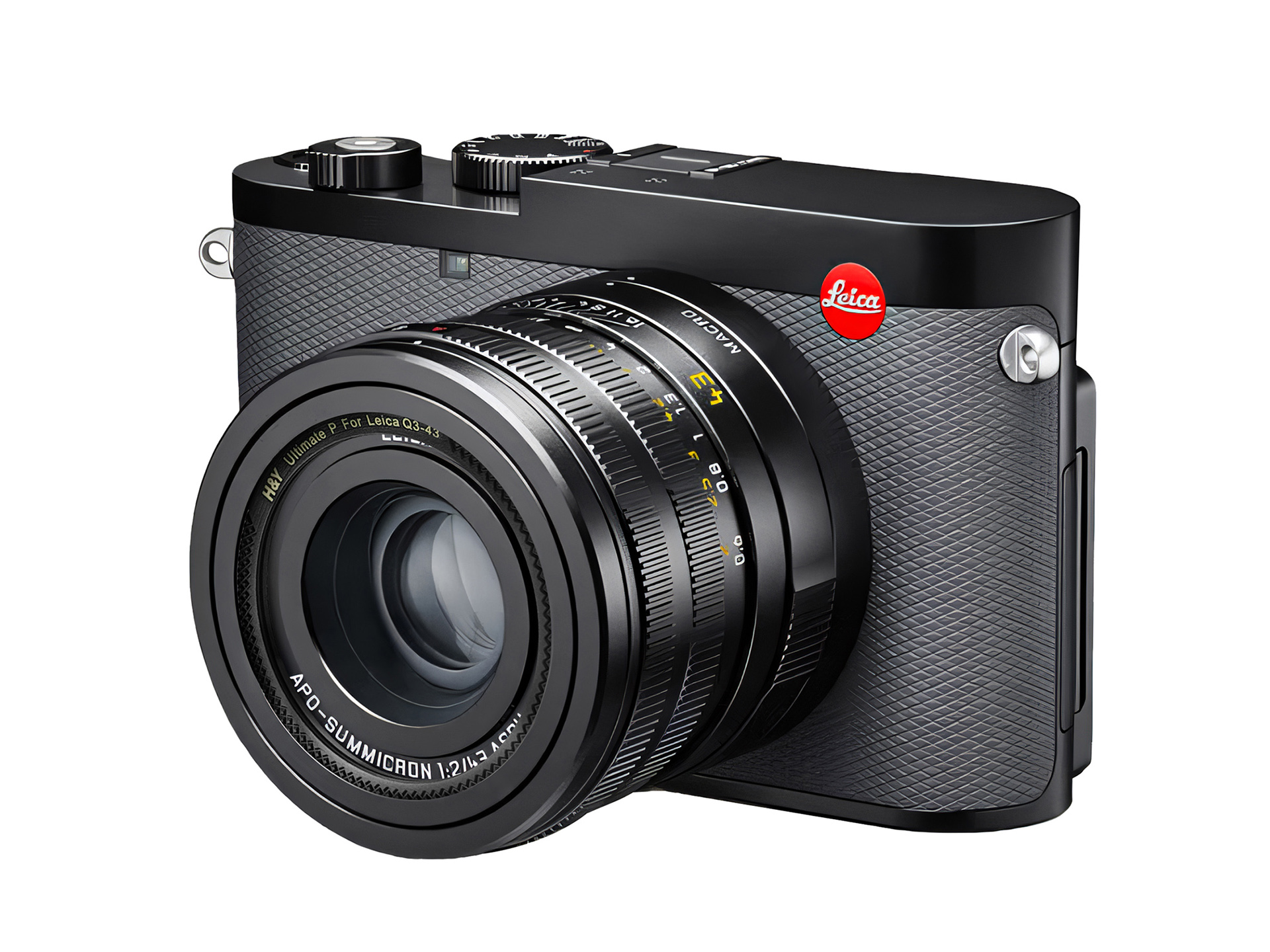 「ライカQ3 43」にあわせて設計された保護フィルター　本体から飛び出なくてすっきりと装着