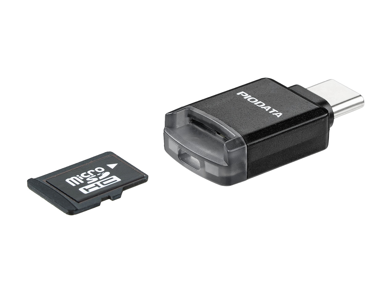 500円玉サイズのmicroSDカードリーダー　USB Type-Cで接続　専用アプリでバックアップにも