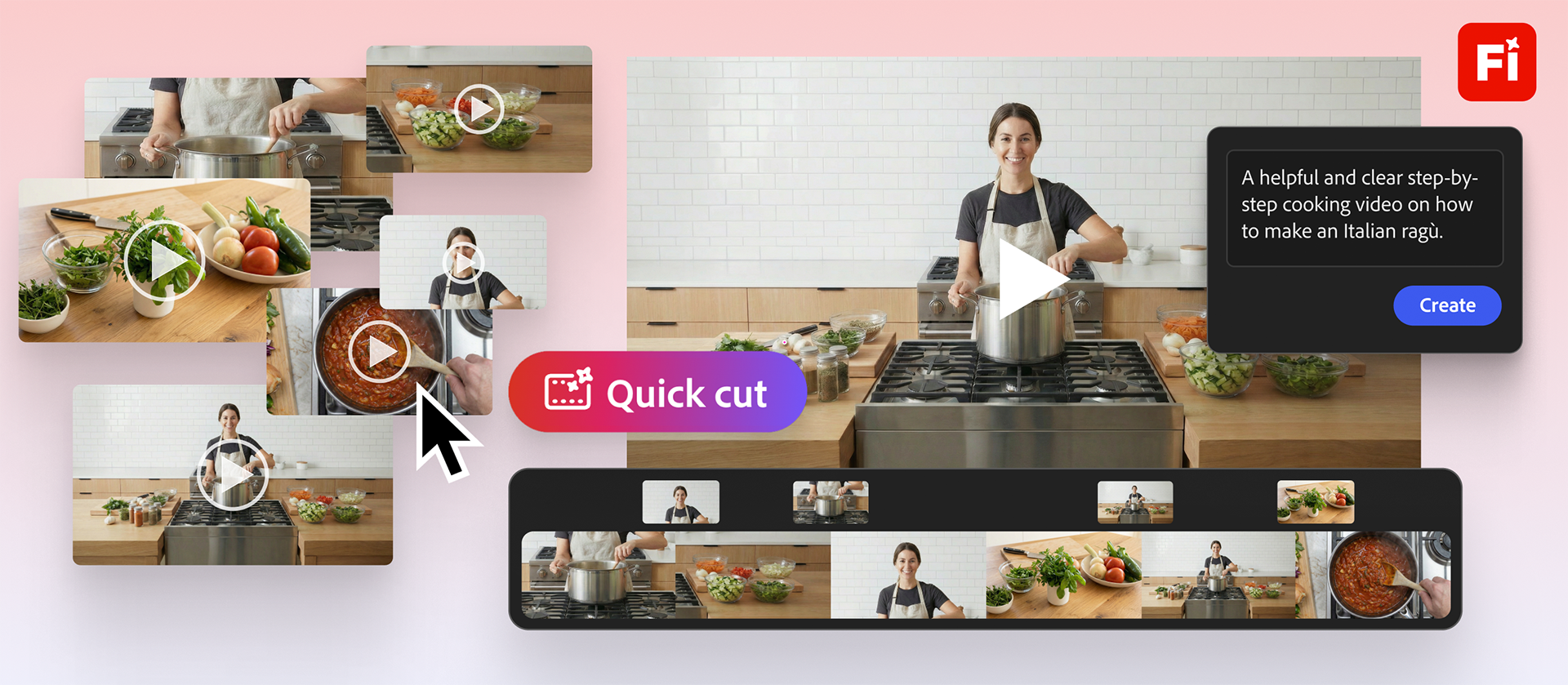 素材のアップロードとプロンプト指示で動画が生成　Adobe Fireflyに新機能「クイックカット」が追加