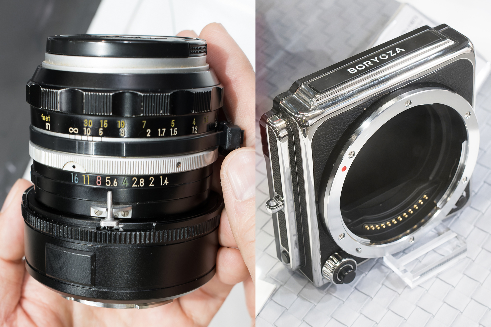 【CP+2026】“カニ爪”対応のニコンF→Zアダプター、富士フイルムGFXがハッセルブラッドXシリーズで使えるAFアダプター。焦点工房ブースにて　