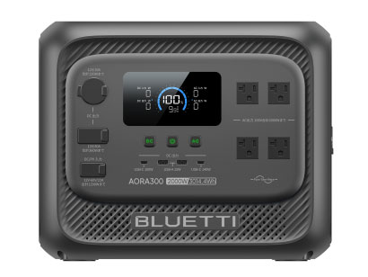 BLUETTI、容量3,000Wh/クラス最軽量のポータブル電源「AORA 300」　