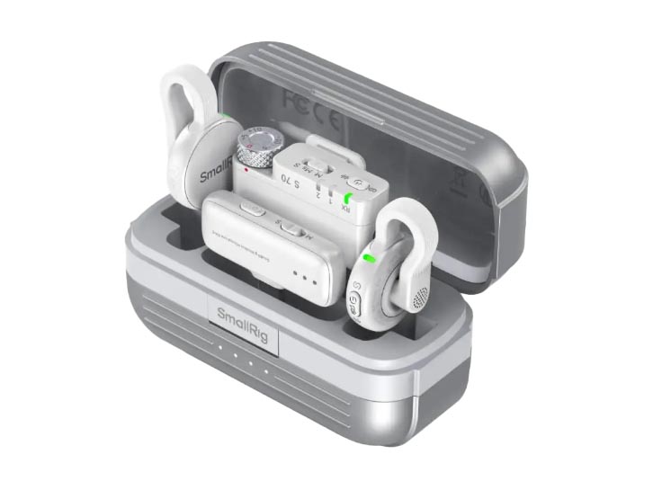 ワイヤレスマイク「SmallRig S70」にホワイトモデル　9種類のイコライザーを搭載