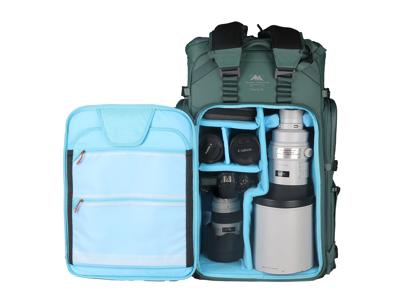 Summit Creativeから大容量70Lのカメラ用バックパック　超望遠レンズも収納可能な「テンジン 70L ロールトップ」