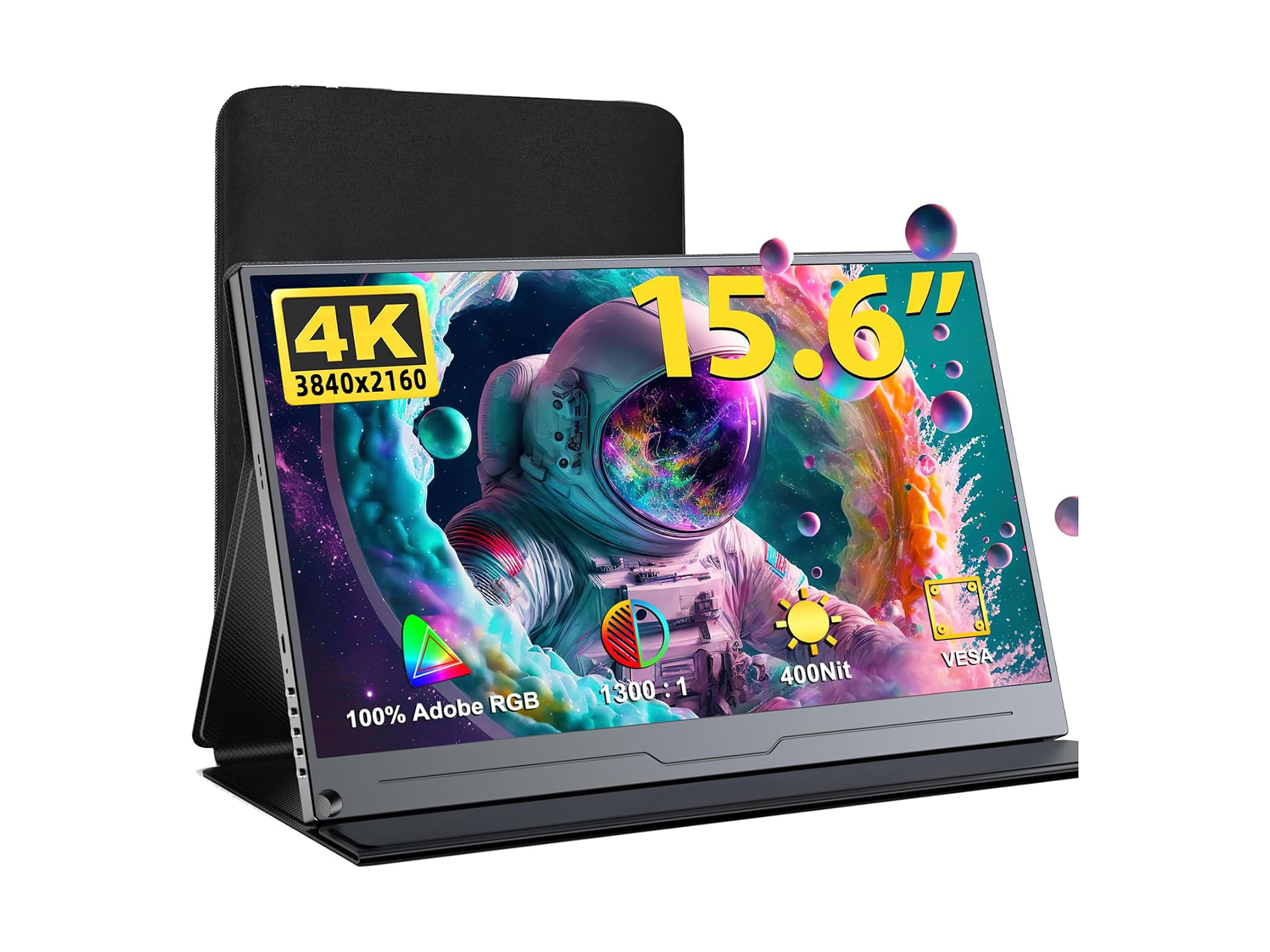 本日のお買い得商品 Adobe RGB 100%の15.6型4Kモバイルモニター＋保護ケースがお得に