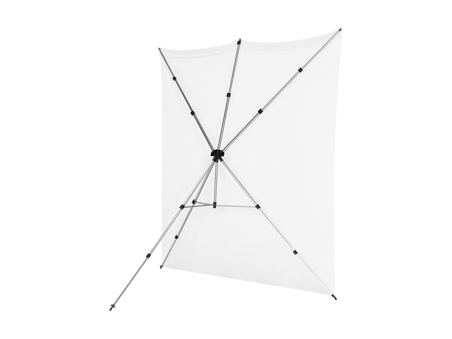 簡単に設営・持ち運びできる「ポータブル背景」　アルミ製スタンドで展開　木目調やコンクリート壁風なども