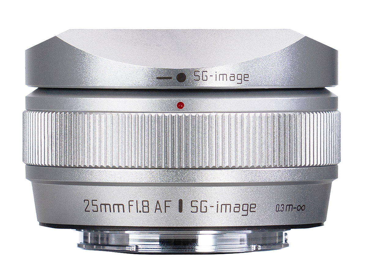 「SG-image AF 25mm F1.8」シルバーにソニーE用が追加　