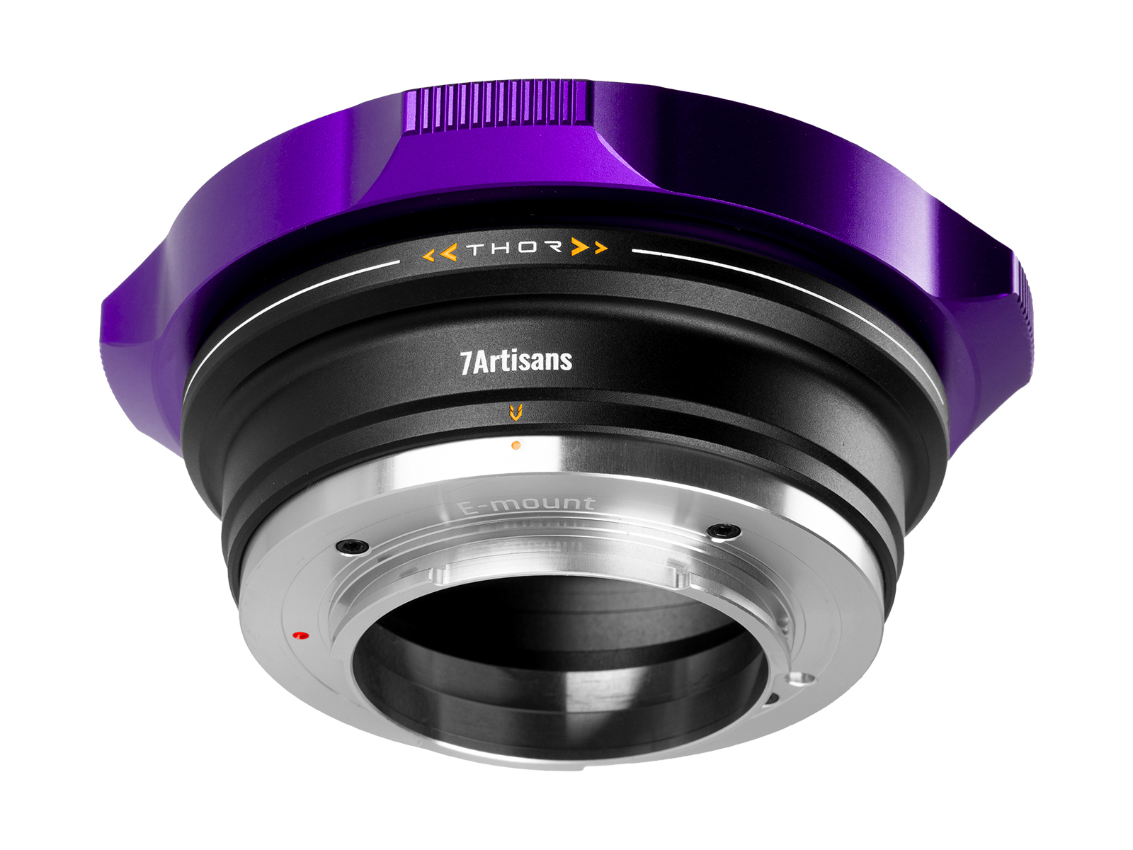 カメラに合わせて使い回せるPLマウントアダプター　交換パーツが付属　シルバーのほか、パープルも