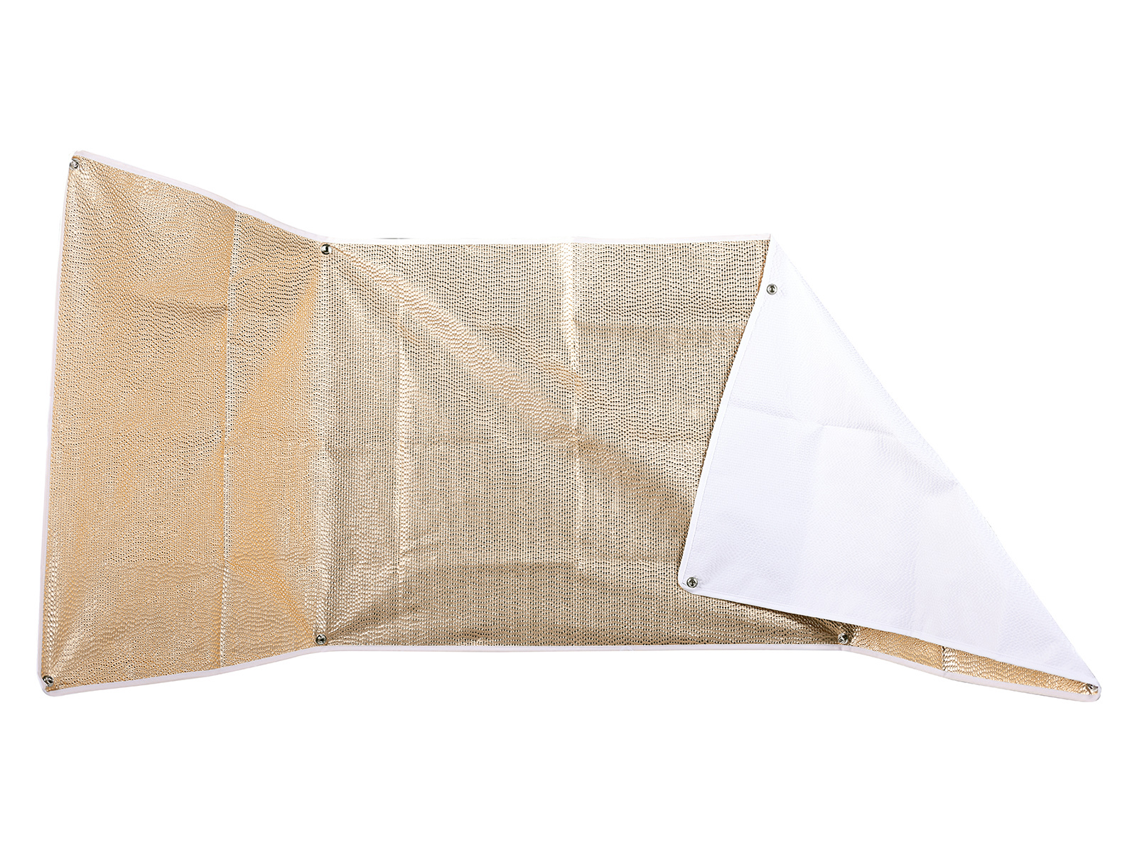3面リフレクター「Flip Bansa2」にホワイト/ゴールドの反射布　