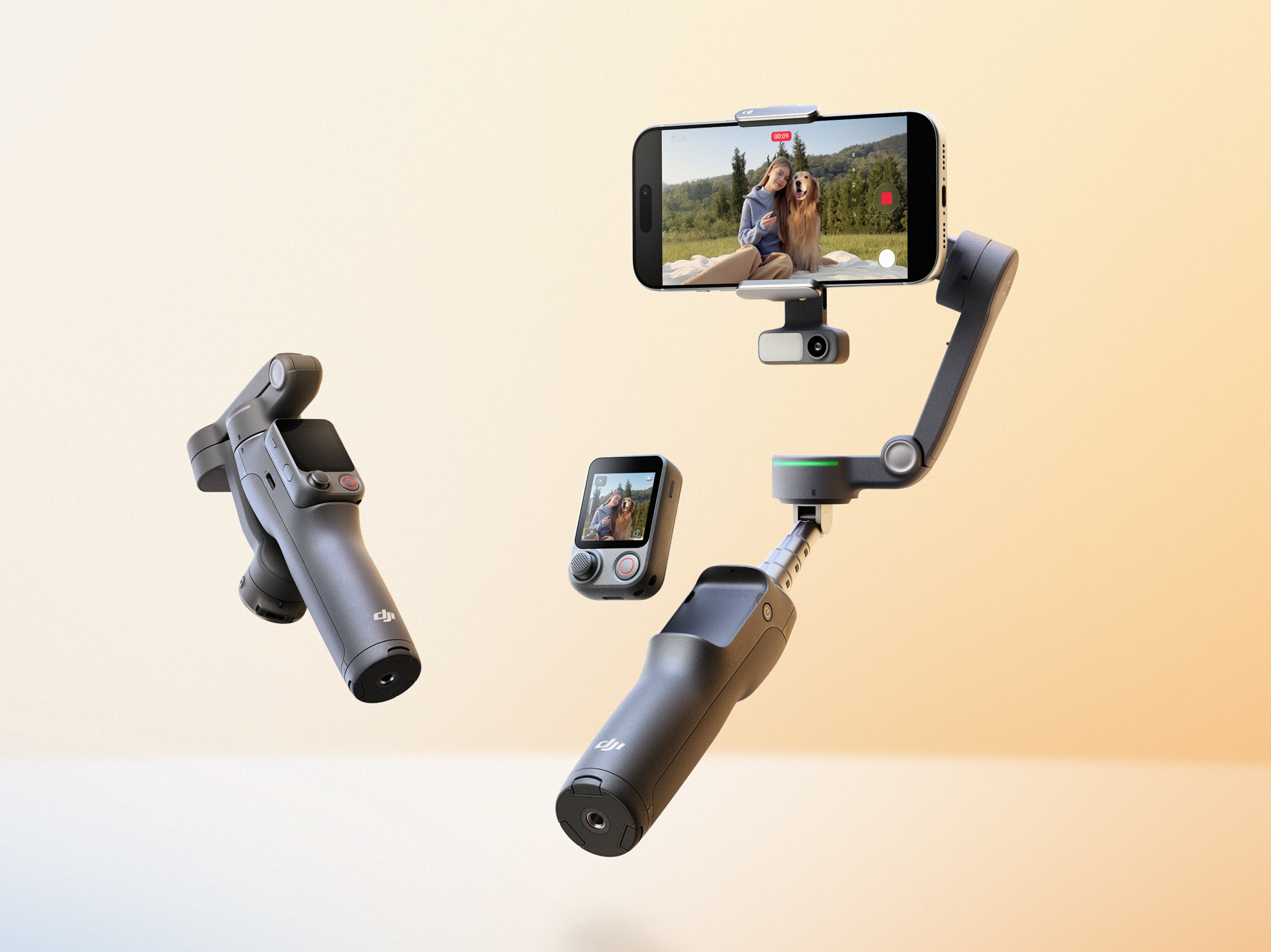 着脱式リモコンを新搭載したスマホジンバル「Osmo Mobile 8P