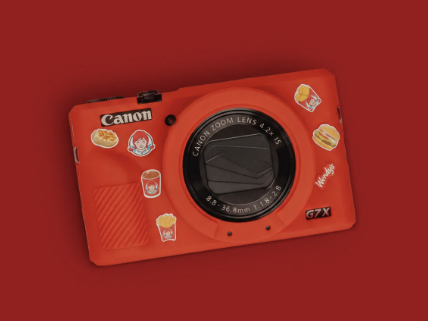 米ウェンディーズ、会員限定プレゼントに赤色の「PowerShot G7 X Mark III」を起用　