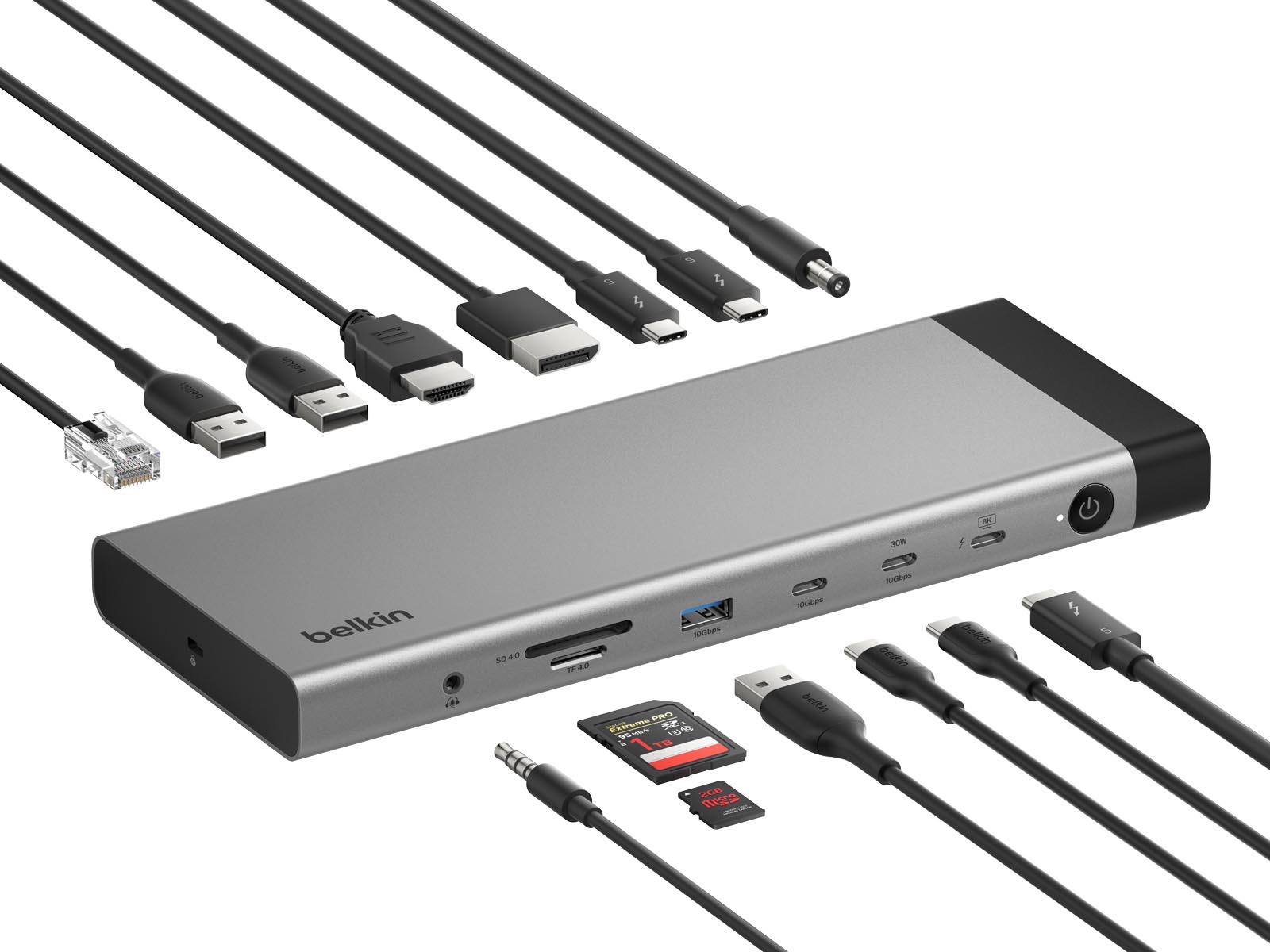 「Thunderbolt 5」対応の14in-1ドッキングステーション　SD Express対応カードスロットも搭載