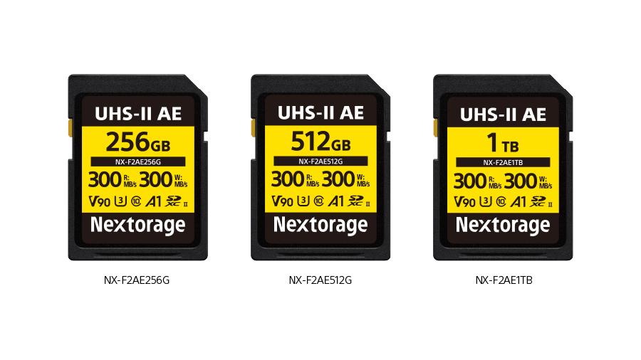 NextorageからV90対応のSDXC UHS-IIカード　最大1TBをラインアップ