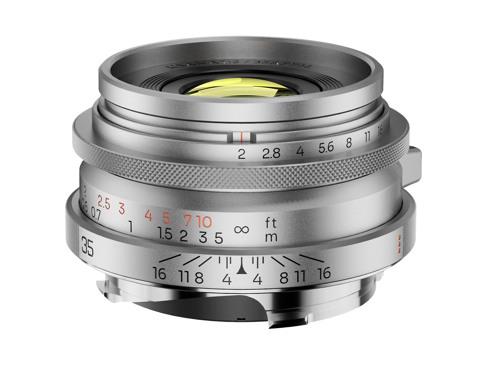 逆光時のフレアにこだわったMマウントレンズ　真ちゅう鏡筒の「Ksana 35mm f/2 ASPH. シルバークローム」